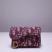 SDi037 Dior wallet card holder oblique red 10.5x7x3cm