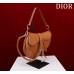 Dior saddle 25.5*20*6.5cm caramel silver leather