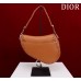 Dior saddle 25.5*20*6.5cm caramel silver leather