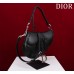 Dior saddle 25.5*20*6.5cm black silver leather