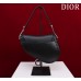 Dior saddle 25.5*20*6.5cm black silver leather