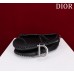 Dior saddle 25.5*20*6.5cm black silver leather