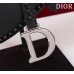 Dior saddle 25.5*20*6.5cm black silver leather