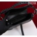 Dior saddle 25.5*20*6.5cm black silver leather