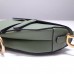 Dior saddle 25.5*20*6.5cm green gold leather