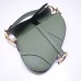 Dior saddle 25.5*20*6.5cm green gold leather