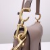 Dior saddle 25.5*20*6.5cm deep pink gold leather