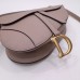 Dior saddle 25.5*20*6.5cm deep pink gold leather