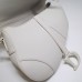 Dior saddle 25.5*20*6.5cm so white leather