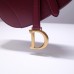 Dior saddle 25.5*20*6.5cm gold red leather