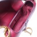 Dior saddle 25.5*20*6.5cm gold red leather