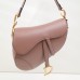 Dior saddle 25.5*20*6.5cm gold beige leather