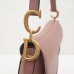 Dior saddle 25.5*20*6.5cm gold beige leather