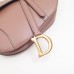 Dior saddle 25.5*20*6.5cm gold beige leather