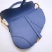 Dior saddle 25.5*20*6.5cm gold blue leather