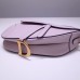 Dior saddle 25.5*20*6.5cm gold pink leather