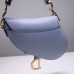 Dior saddle 25.5*20*6.5cm gold blue leather