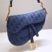 Dior saddle 25.5*20*6.5cm classic  oblique blue