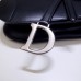 Dior saddle 25.5*20*6.5cm silver white leather