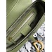 Dior saddle 25.5*20*6.5cm gold green leather