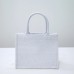 Dior book tote white oblique 26.5*21*14cm small