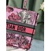 Dior book tote tiger zoo oblique  36*27*16cm medium pink