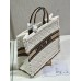 Dior book tote winter oblique  42*36*18cm large cream