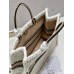 Dior book tote winter oblique  42*36*18cm large cream