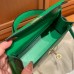 Hermes Mini Kelly 2 19cm green gold Epsom leather