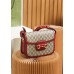 Gucci Horsebit 1955 25*18*8cm monogram red