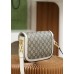 Gucci Horsebit 1955 20.5*14.5*5cm monogram white