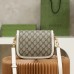 Gucci Horsebit 1955 20.5*14.5*5cm monogram white