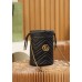 Gucci GG Marmont Mini bucket 19x17cm black gold