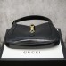 Gucci Jackie 1961 27.5*19*4cm black leather