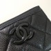 Chanel wallet card holder  AP2167 11×7×1cm so black