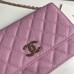 Chanel WOC pink bag 19.5*12*3.5cm caviar