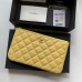 Chanel wallet yellow bag 20x12.2x1cm