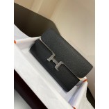 Hermes Constance Togo 20.5x13 x 2cm black silver