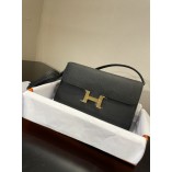 Hermes Constance Togo 20.5x13 x 2cm black gold