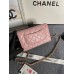 Chanel WOC gold ball 19cm pink lambskin