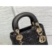 Dior lady dior 17cm lambskin black