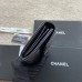 Chanel wallet black w10×h11×d3cm gold