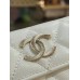 Chanel wallet card holder  white caviar 11-8.5-3cm