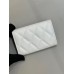 Chanel wallet card holder  white caviar 11-8.5-3cm