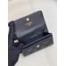 Chanel wallet card holder  black caviar 11-8.5-3cm