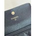 Chanel wallet card holder  black caviar 11-8.5-3cm