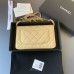 Chanel WOC w19.5×h10.5×d2cm beige WOC 