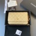 Chanel WOC w19.5×h10.5×d2cm beige WOC 