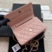 Chanel wallet w19.5×h10.5×d2cm pink WOC 