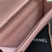 Chanel wallet w19.5×h10.5×d2cm pink WOC 